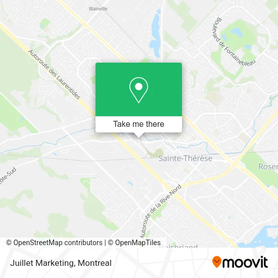 Juillet Marketing map