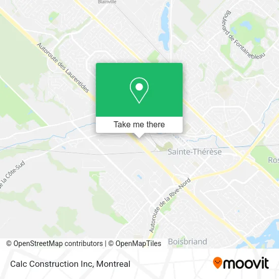Calc Construction Inc map