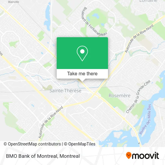 BMO Bank of Montreal map