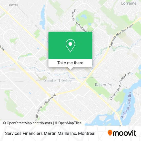 Services Financiers Martin Maillé Inc map