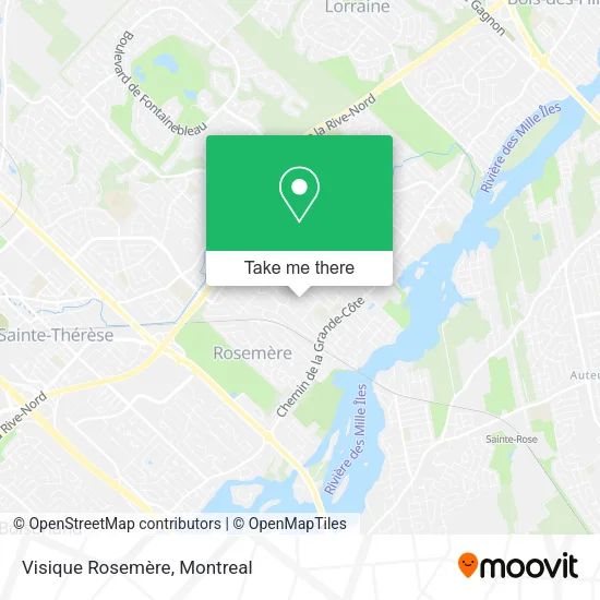 Visique Rosemère map