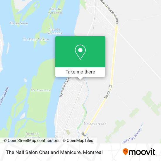 The Nail Salon Chat and Manicure map