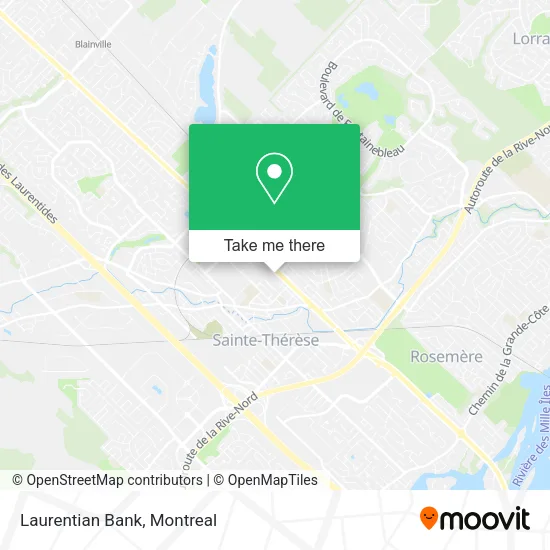 Laurentian Bank map