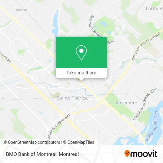 BMO Bank of Montreal map