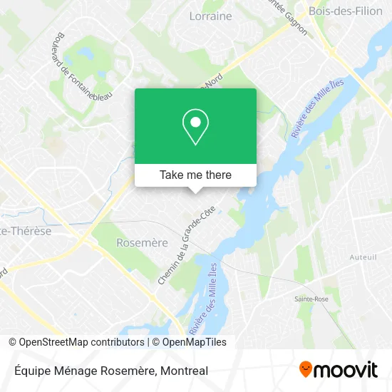 Équipe Ménage Rosemère map