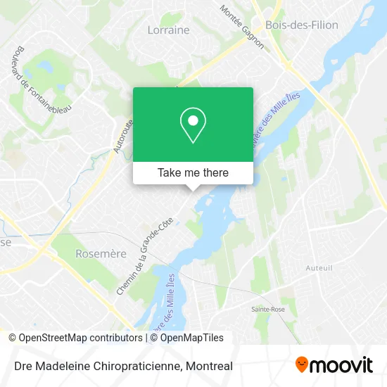 Dre Madeleine Chiropraticienne map