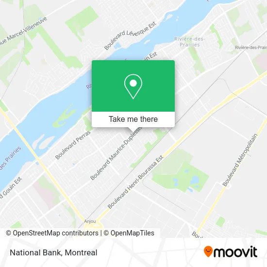 National Bank map
