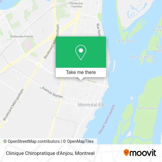 Clinique Chiropratique d'Anjou map