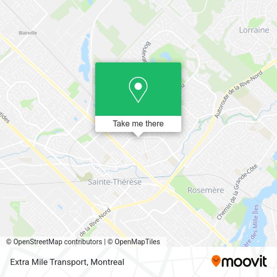 Extra Mile Transport map