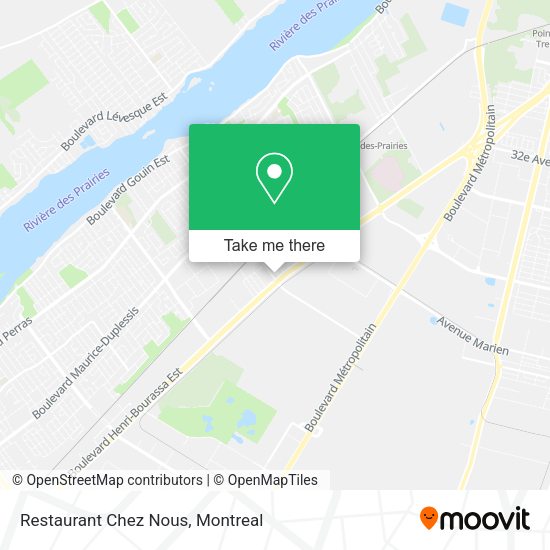 Restaurant Chez Nous map