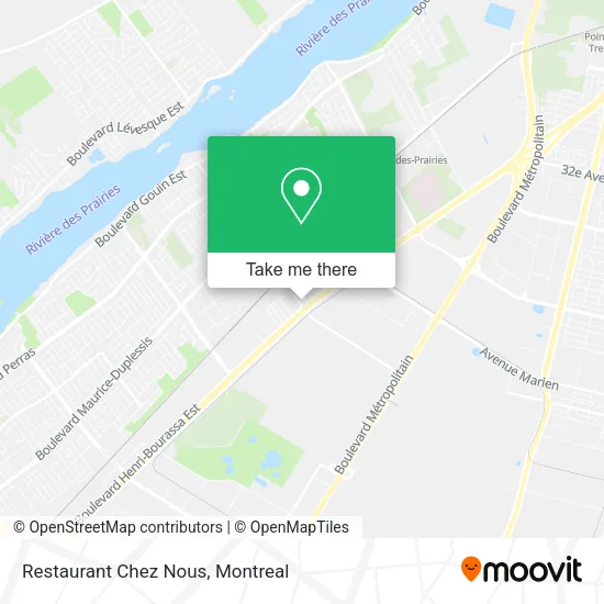 Restaurant Chez Nous map