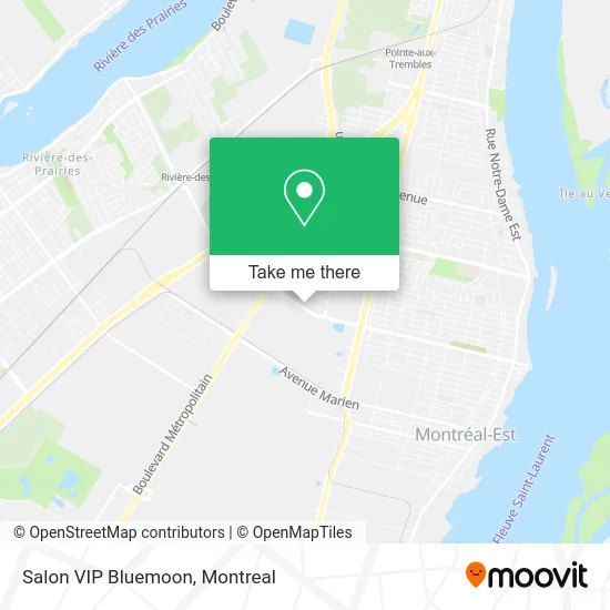 Salon VIP Bluemoon map