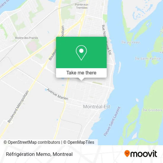 Réfrigération Memo map