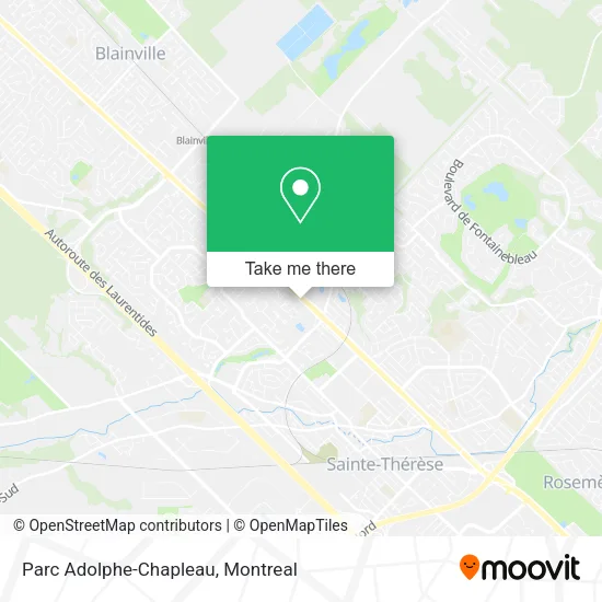 Parc Adolphe-Chapleau map