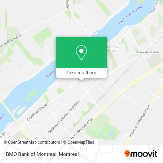 BMO Bank of Montreal map