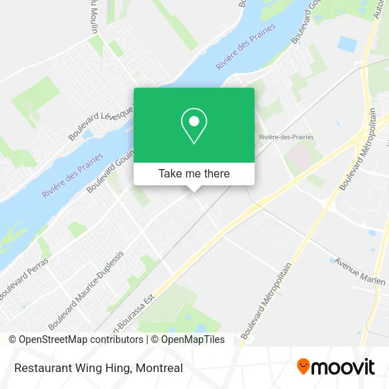 Restaurant Wing Hing map