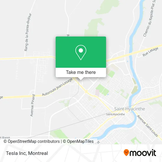 Tesla Inc map