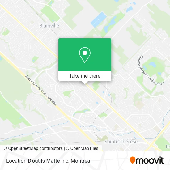Location D'outils Matte Inc map