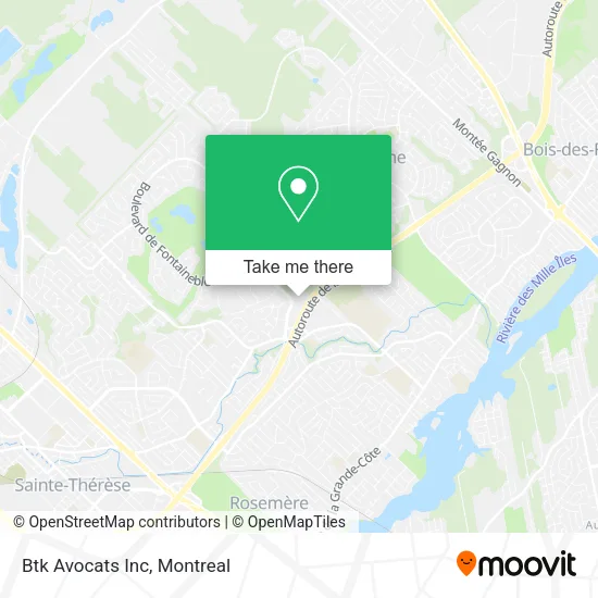 Btk Avocats Inc map