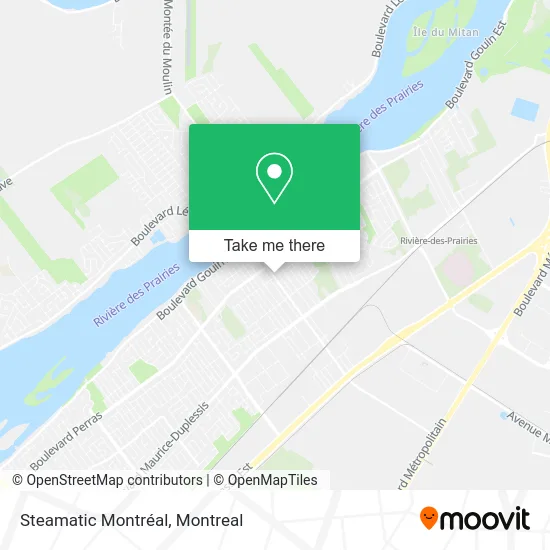 Steamatic Montréal map