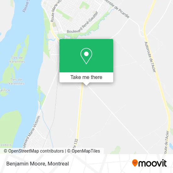 Benjamin Moore map