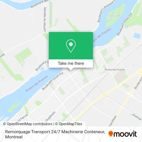Remorquage Transport 24 / 7 Machinerie Conteneur map