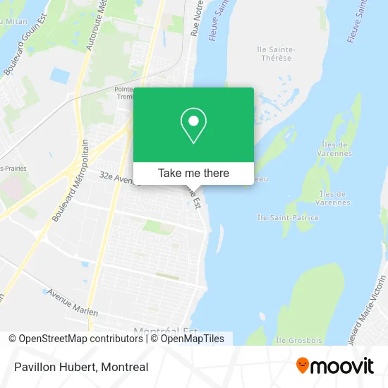 Pavillon Hubert map