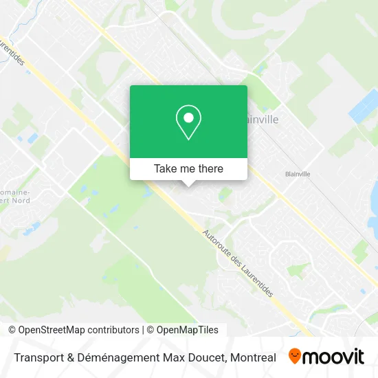 Transport & Déménagement Max Doucet map