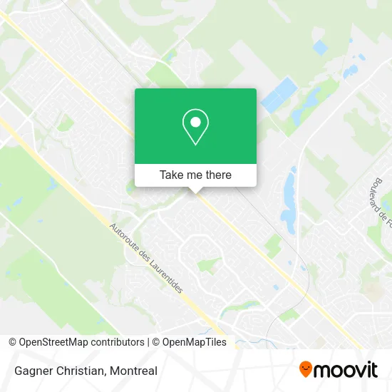 Gagner Christian map