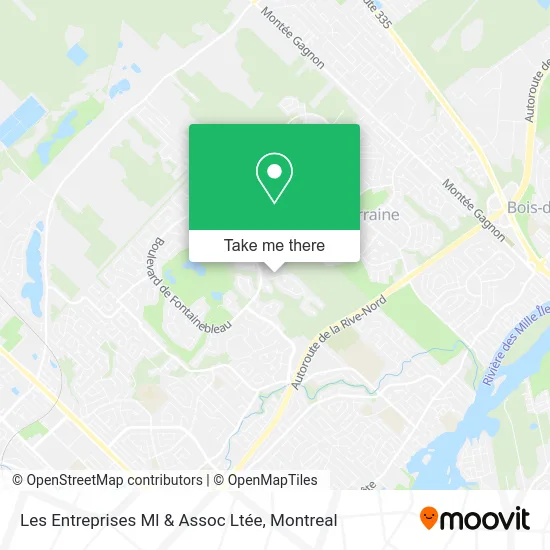Les Entreprises Ml & Assoc Ltée map