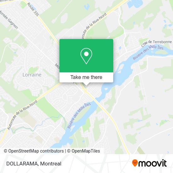 DOLLARAMA map