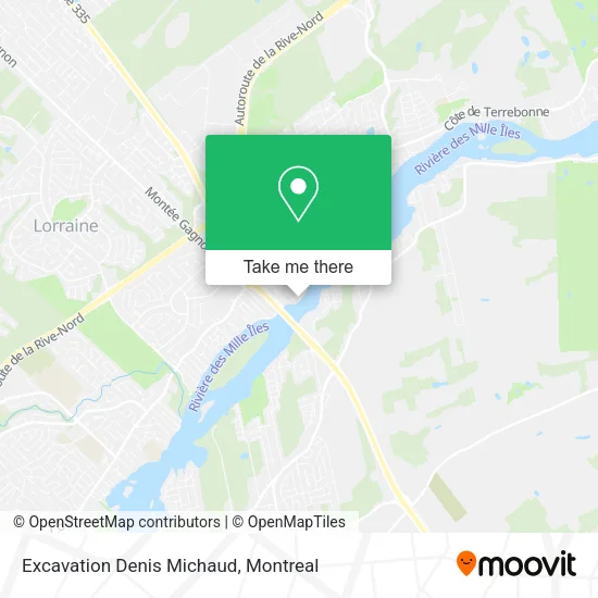 Excavation Denis Michaud map