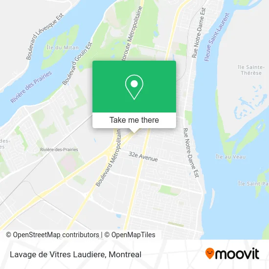 Lavage de Vitres Laudiere map