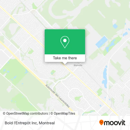Bold l'Entrepôt Inc map