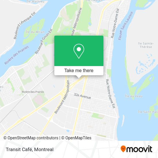 Transit Café map