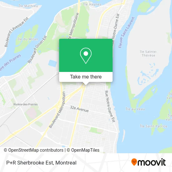 P+R Sherbrooke Est map