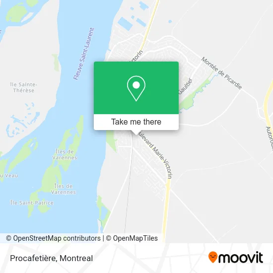 Procafetière map