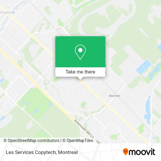 Les Services Copytech map