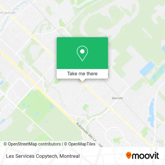 Les Services Copytech map
