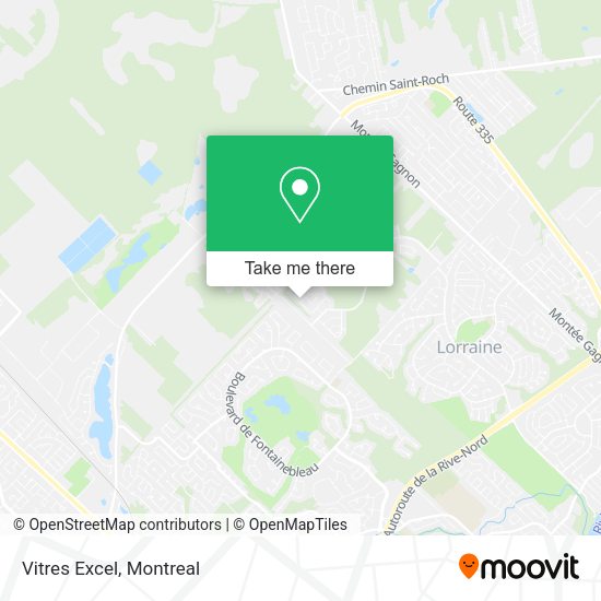 Vitres Excel map