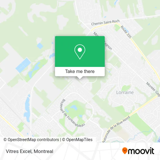 Vitres Excel map
