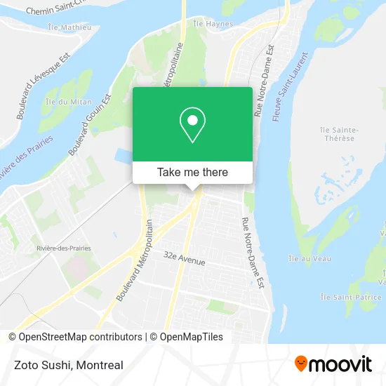 Zoto Sushi map
