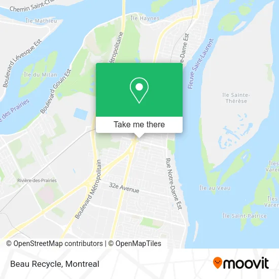 Beau Recycle map