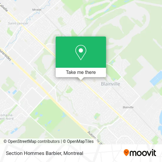 Section Hommes Barbier map