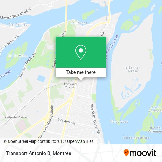 Transport Antonio B map