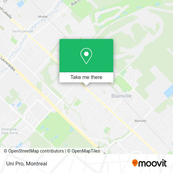 Uni Pro map