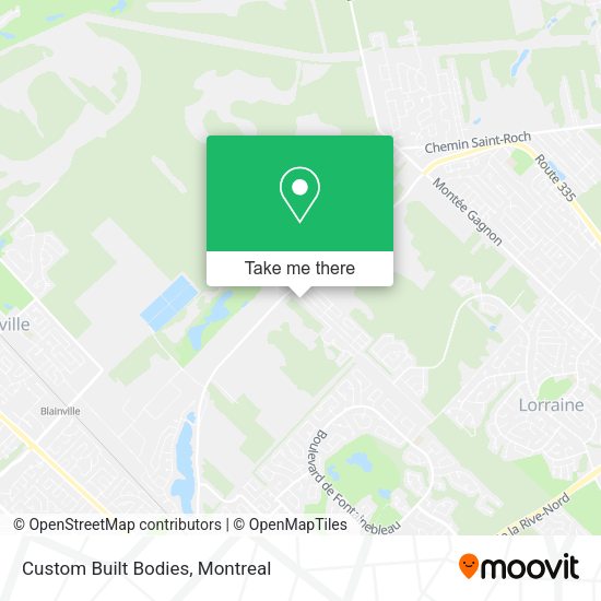 Custom Built Bodies map