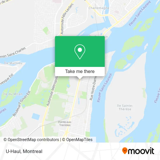 U-Haul map