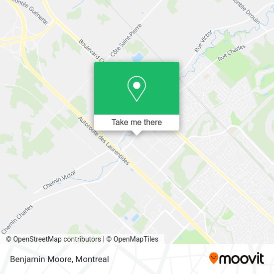 Benjamin Moore map