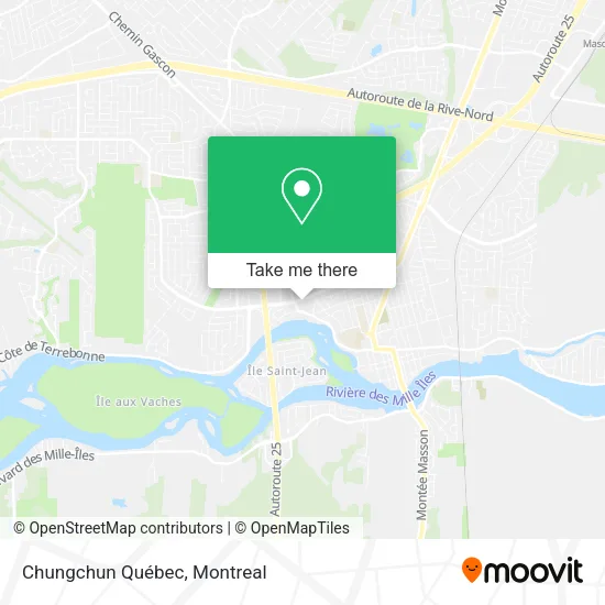 Chungchun Québec map